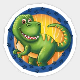 Dinosaur T-Rex Tyrannosaurus Cute Sticker